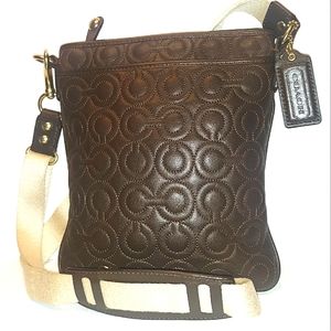 Gorgeous COACH Grammercy OP art Leather Crossbody